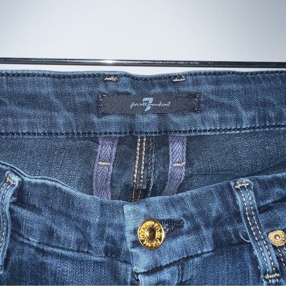 7 for all mankind blue jeans size 27 excellent condition skinny - Picture 4 of 6